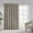 taupe, variant on Printed Slub Fabric Blackout Patio Curtain Panel, Grommet Top Noise Reducing Window Curtain, Energy Saving Light Blocking Drapes, 100" x 84"