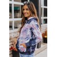 thumbnail image 2 of ABPHQTO Sudadera con capucha tie-dye pullover con bolsillo de canguro multicolor para mujer, 2 of 5