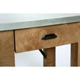 thumbnail image 4 of Alaterre Millwork 22" Wood and Zinc Metal End Table with Drawer, 4 of 20
