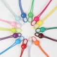 thumbnail image 2 of 1 par de cordones sin atar, redondos, con cierre de resorte, cordones elásticos deportivos, adecuados para todos los zapatos, cordones perezosos, accesorios para zapatos de 100cm Gao Jinjia LED, 2 of 2
