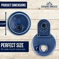 thumbnail image 5 of Cold Brew Coffee Maker Kit: Wide Mouth Mason Jar with Screw Top Lid, Stainless Steel Filter for Delicious Brewed Coffee, Infused Tea, Alcohol - 1 Quart 32 oz Old Glory Blue, 5 of 7