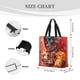 thumbnail image 3 of Disketp Space Skeleton Art Bolsa Tote de Lona para Mujer, Bolso de Hombro y Cruzado con Cierre de Cremallera, 3 of 7