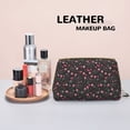 thumbnail image 4 of Valentine's Day Makeup Bag, Large Capacity Travel Cosmetic Bag for Women Girls- Travel Toiletry Bag Leather Portable Waterproof Makeup Case Organizer with Handle, 4 of 4