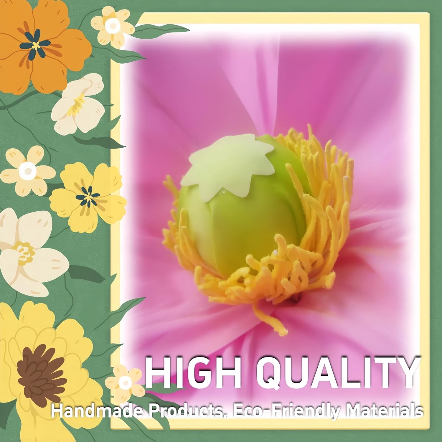 Louis Garden 5.3' High 1-Base EVA Artificial Flower Backdrop Giant Flowers for Decoration, Pink