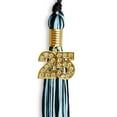thumbnail image 3 of Endea Graduation Black/Light Blue Mixed Color Graduation Tassel with Gold Date Drop, 3 of 9
