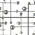 thumbnail image 5 of DecMode Glam Metal Silver Geometric Wall Décor with Round Glass Beads, 20"W x 42"H, 5 of 14