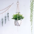 thumbnail image 3 of Plant Hanging Rack Indoor Hanging Planter Basket with Wooden Beads Decorative Planter Rack with Tassels for Indoor and Outdoor Bohemian Home Decor (Planter Not Included), 3 of 5