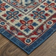 thumbnail image 3 of Feizy Nolan Transitional Oriental, Blue/Red/Ivory, 12'10" x 15' Runner Easy Care Stain Resistant Fade Resistant Vintage Bordered Floor Rug for Living room Bedroom, 3 of 8