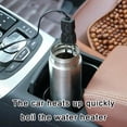 thumbnail image 3 of 24V Portable Car Immersion Heater, Auto Cup Mug Water Heater Kettle Tea Coffe Soup Drinks Auto Electric Heaters, 3 of 8