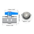 thumbnail image 2 of Unique Bargains Ball Valve, 50mm ID  PVC Socket End Valve for Aquarium Setup, Sump Pump, Pool, Garden Sprinkler Gray Blue, 2 of 6