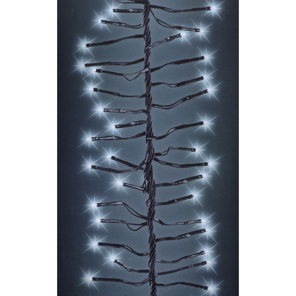 Kaemingk 1508ct LED 8Function Cluster Christmas Lights Cool White 44