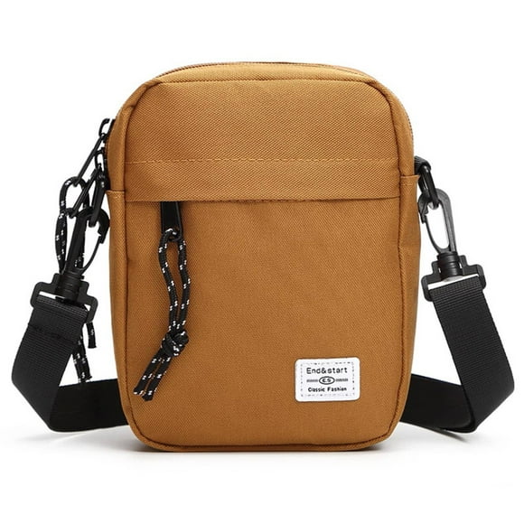 Yinguo Men Messenger Bag Fashion Small Waterproof Zipper With Shoulder Strap Light Shoulder Bag