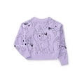 thumbnail image 3 of Bluey Girls Graphic Eyelash Knit Glitter Sweater, Sizes 4-16, 3 of 5