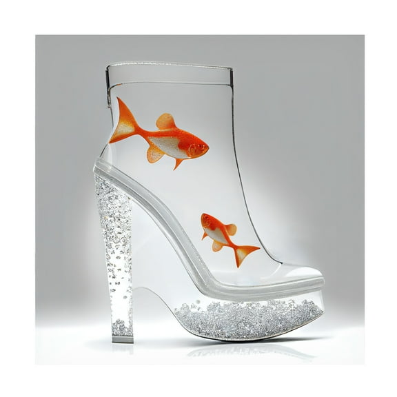 Canvas Wall Art - Sasha 'Sparkle Fish II' Wall Art for Living Room, Bedroom, or Office Décor by Trademark Fine Art - 14 x 14 Inches