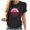 Black, variant on Lolmot Breast Cancer Gift Shirts for Women Pink Ribbon Letter Print Crew Neck Short Sleeve Tops Breast Cancer Awareness T-Shirt