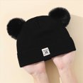 thumbnail image 5 of 0-36 Months Baby Toddler Beanie Cuffed Beanie Warm Knit Cute Hat with Pom-Pom for Boys Girls Baby Beanies Hat, 5 of 7