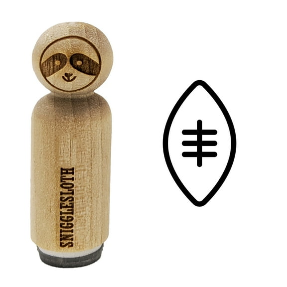 Football Icon Rubber Stamp for Scrapbooking Crafting Stamping - Mini 1/2 Inch
