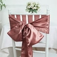 thumbnail image 4 of BalsaCircle 5 New Satin Chair Sashes Bows Ties Cinnamon Rose, 4 of 8