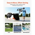 thumbnail image 6 of KFFKFF Portable Basketball Hoop System, Adjustable Height from 4.4 ft to 10 ft, Basketball Stand with Rolling Wheels for Driveways, Pools, Suitable for Kids, Teens, and Adults, 6 of 9