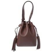 Valentino VLogo Signature Leather Bucket Bag, Brown