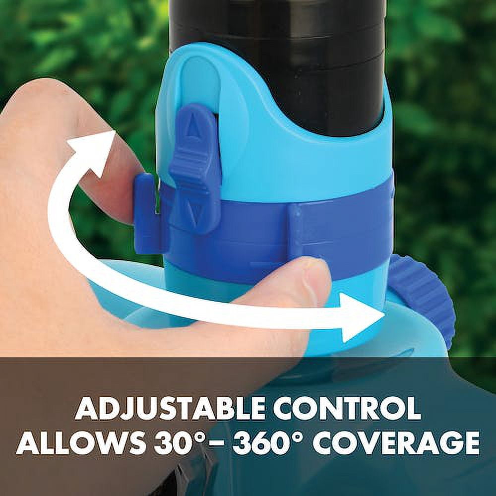 Restored Aqua Joe AJ-MSSBM Turbo Drive 360 Sprinkler 4 Spray Patterns Customizable Coverage 3,740 Sq. Ft. Max Coverage (Refurbished)