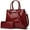 Red, variant on Purses and Handbags for Women Fashion Ladies Crocodile Pattern PU Leather Top Handle Satchel Shoulder Tote Bags