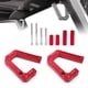 thumbnail image 4 of Manijas interiores de aluminio de alta resistencia, empuñaduras, suministros de decoración para automóviles rojo, 4 of 9