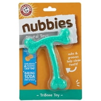 Arm & Hammer T Bone Nylon Dental Chew Toy, Peanut Butter Flavor, Reduces Plaque Without Brushing