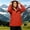 Red, variant on Womens Jackets and Outerwear Hooded Lightweight with Pockets for Travel Walking