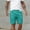 Blue, variant on BVnarty Men's Summer Thin Breathable Daily Shorts, Lightweight Summer Fabric, Elastic Drawstring Waist Pocket Casual Short Pants Black M