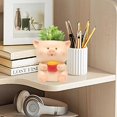 thumbnail image 3 of Handmade Creative Potted Flower Pot DIY Handmade Creative Potted Flower Pot Cute Animal Shaped Succulent Planter with Drainage Hole custody, 3 of 5