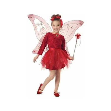 Child's Red Fairy Princess Costume