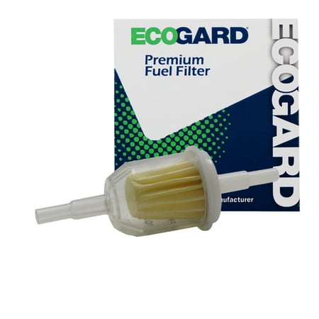 ECOGARD XF21124 Small Engine Fuel Filter ? 1/4? or 5/16? Line - Fits Lawn Mowers | Tractors | Generators | ATVs and