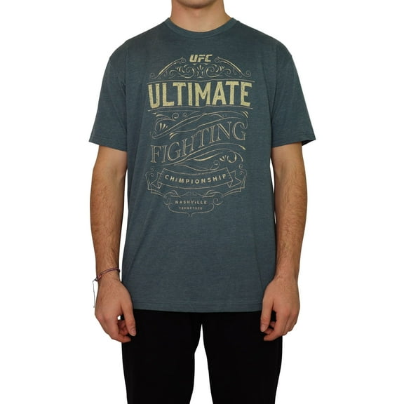 UFC Mens Nashville Tennessee Graphic T-Shirt, Blue, Medium