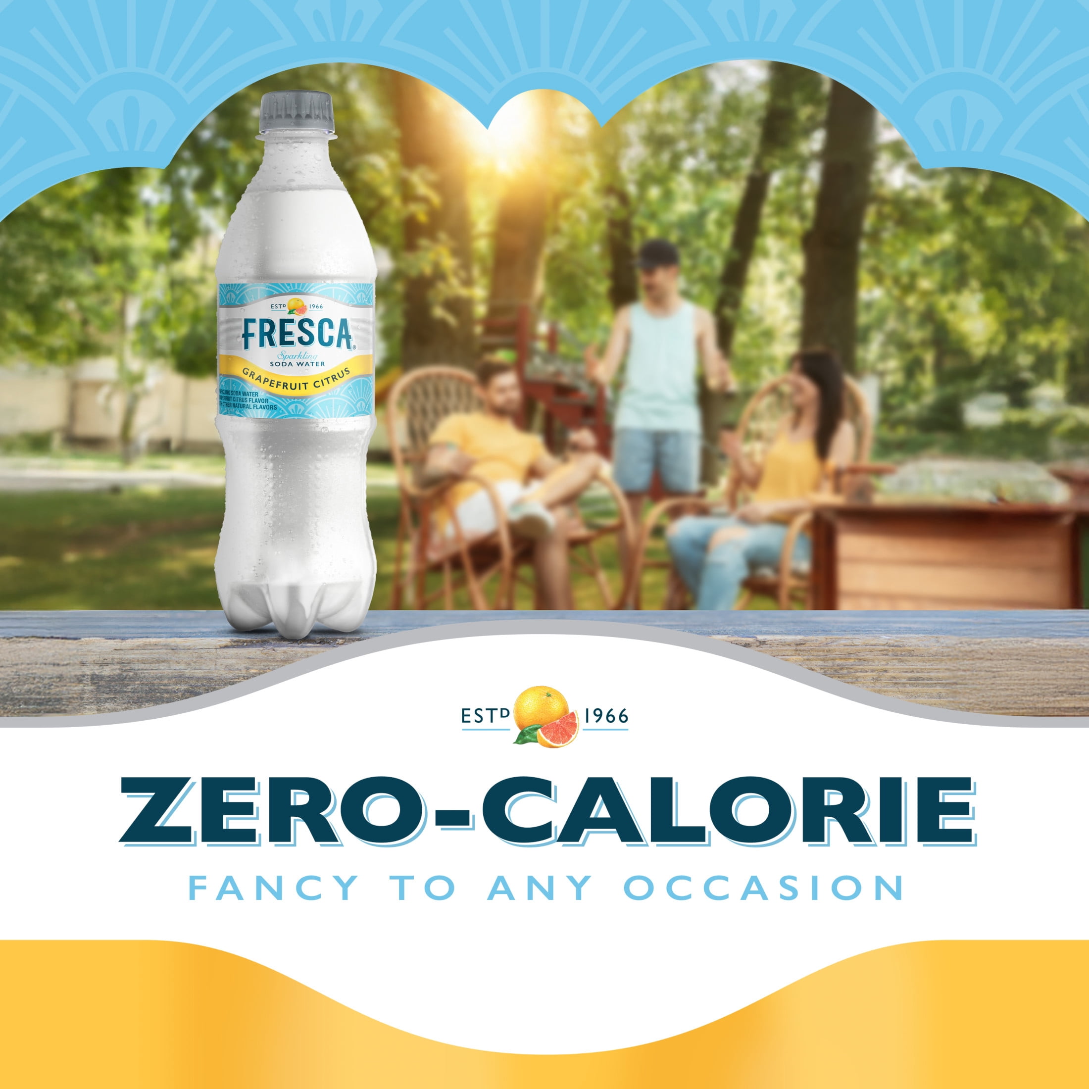 Fresca Citrus Soda Pop Bottle, 20 fl oz