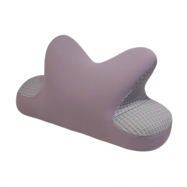 Almohada para la siesta de oficina, espuma viscoelástica, ligera, transpirable, seda de hielo, multiusos, 14 Gris claro