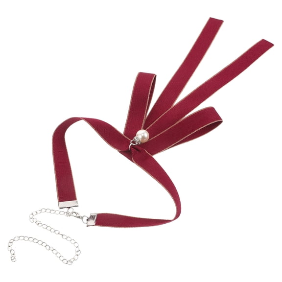 LOLIPPYY Uniform Bow Tie Red Pre Tied Adjustable For Girls School Uniforms And Club Activities 1Pcs