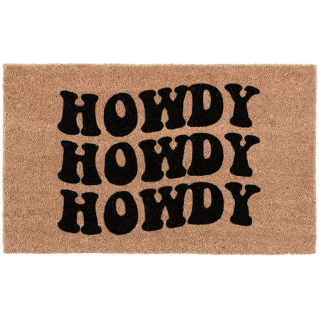 Mainstays Howdy Coir Outdoor Doormat, 18"x30"