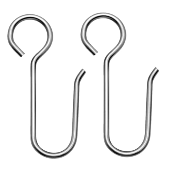 lanema Easy to Use Metal S Hooks for Curtain Attachment Portable Curtain Track Hooks for DIY Enthusiasts and Professionals