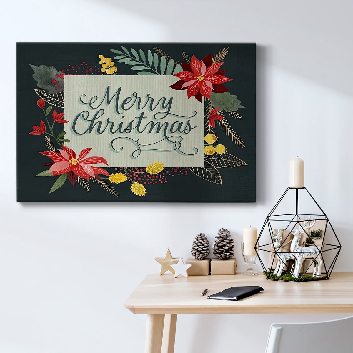 Bright Christmas Night Collection A- Gallery Wrapped Canvas