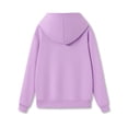 thumbnail image 2 of Serdomi Hoodie Sweatshirts for Girls -Soft Long Sleeve Pullover Shirt Stylish Purple Smiling Face Tween Size 12/14, 2 of 7