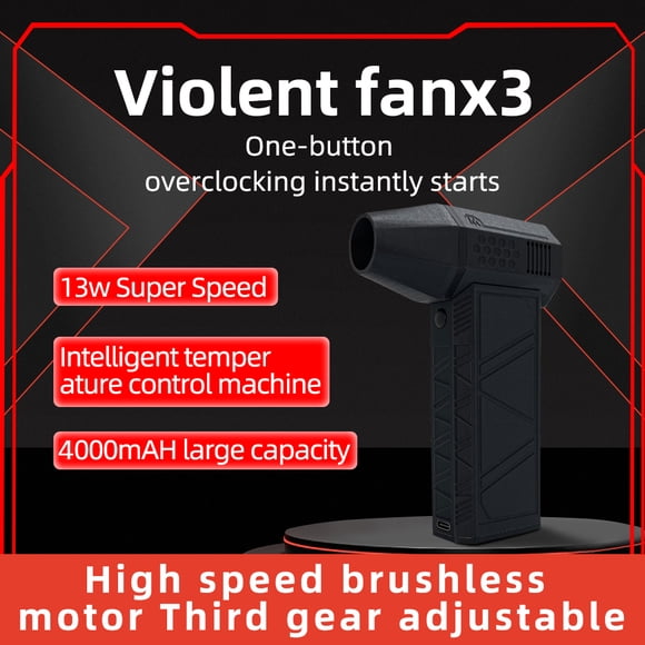 Handheld Jet Fan 130,000RPM Brushless Motor Ducted Turbofan High Dust Blower Keyboard Cleaning Tool