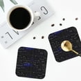 thumbnail image 4 of Lsque Mathematica Science Pattern 4" Drink Coasters Set of 4, PVC Leather Absorbent Coasters, Table Coaster Set Decorative Coffee Cup Coasters Housewarming Gift -Square, 4 of 6