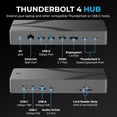 thumbnail image 2 of Estación de acoplamiento SABRENT Thunderbolt 4 DS-T4MF 8K/4K USB4/TB3, 2 of 8
