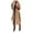 Khaki, variant on Jacket Women Women's Wool Thin Trench Jackets Slim Long Belt Overcoat Outwear Women Coat Khaki XXL