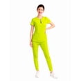 thumbnail image 1 of Scrubs Médicos Mujer | Uniformes para Doctoras y Enfermeras M12 VERDE MANZANA GDE, 1 of 4
