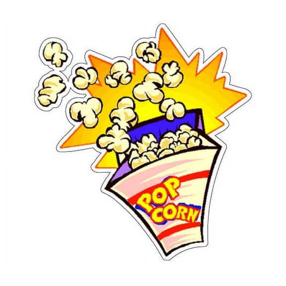 POPCORN I Concession Decal stand trailer cart vendor
