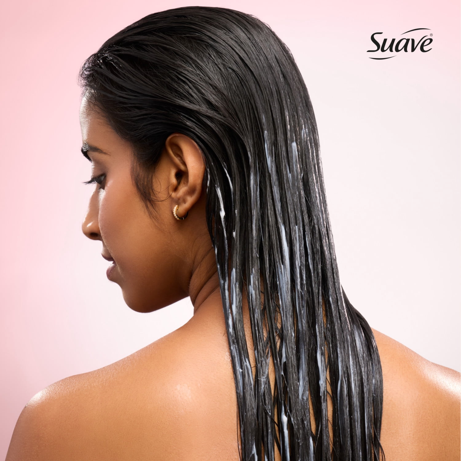 (6 pack) Suave Hydra Gloss Sulfate Free Conditioner with Glycolic Acid & Camellia Oil, 18 fl oz