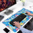 thumbnail image 2 of Long Mouse Pads for Desk,Pioneer Flower Floral Print Pattern Desk Mats on Top Of Desks, Desk Mouse Pad Extra Large with 3mm Non-Slip Base and Stitched Edge for Gaming,Office,Work,Home 31.5"x15.7", 2 of 6