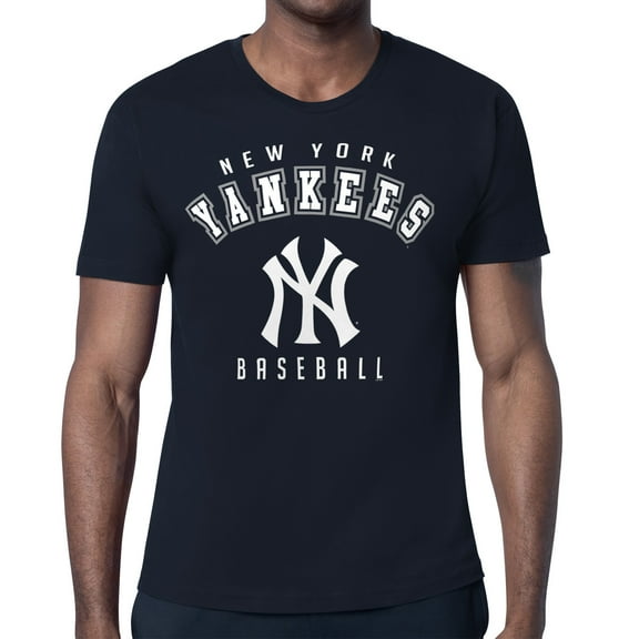Men's Starter Navy New York Yankees Team Logo T-Shirt